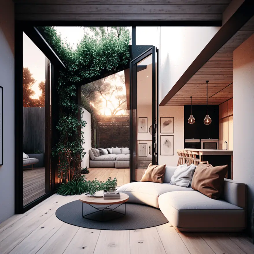 Living room design ideas expand to patio