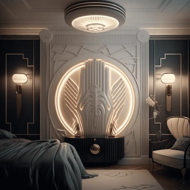 Art deco style Bedroom design ideas 2023