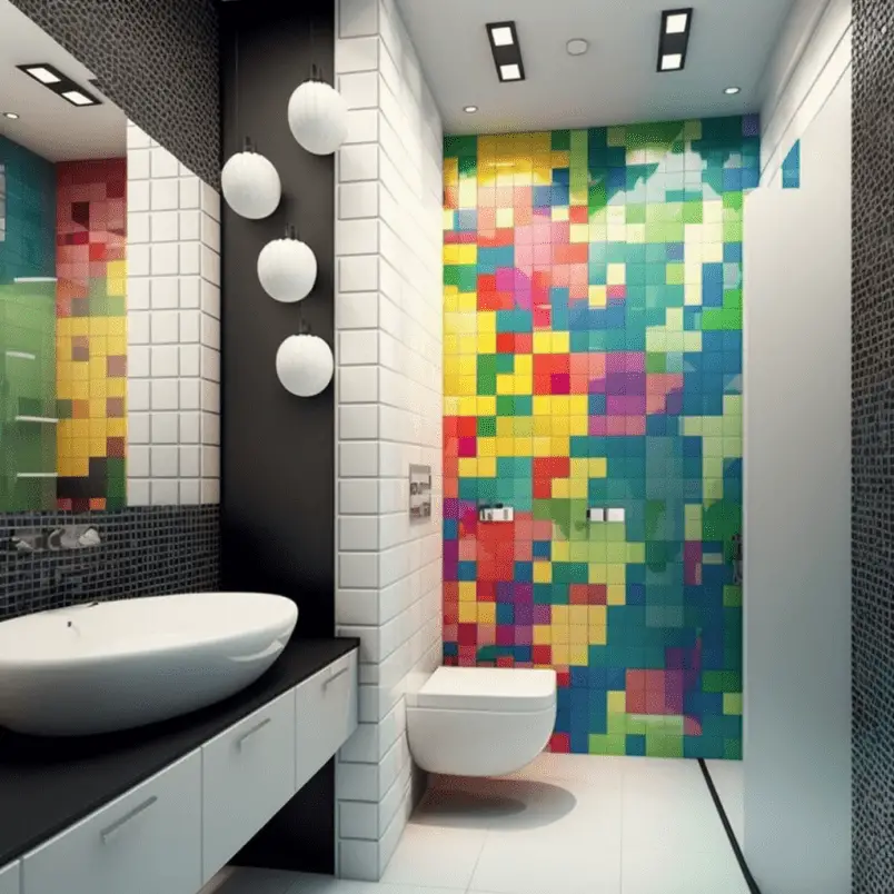 bathroom ideas Bold tiles