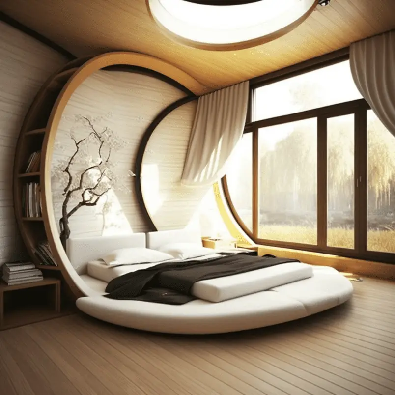 Asia with curves style Bedroom design ideas 2023