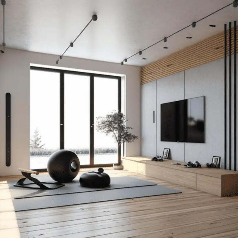 Living room ideas 2023 exercise area