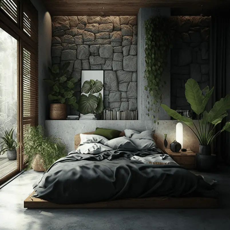 Natural materials Bed room design ideas 2023