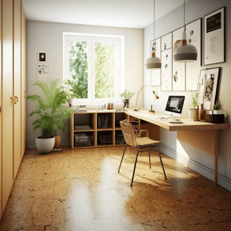 Interior design trends sustainable materials cork flooring