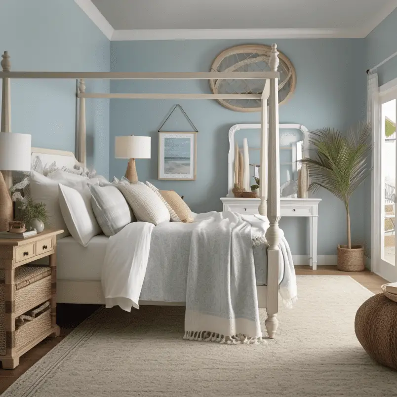 coastal interior design bedroom