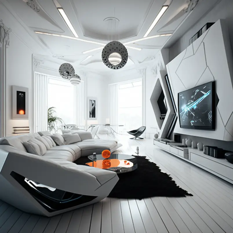 High tech interior style