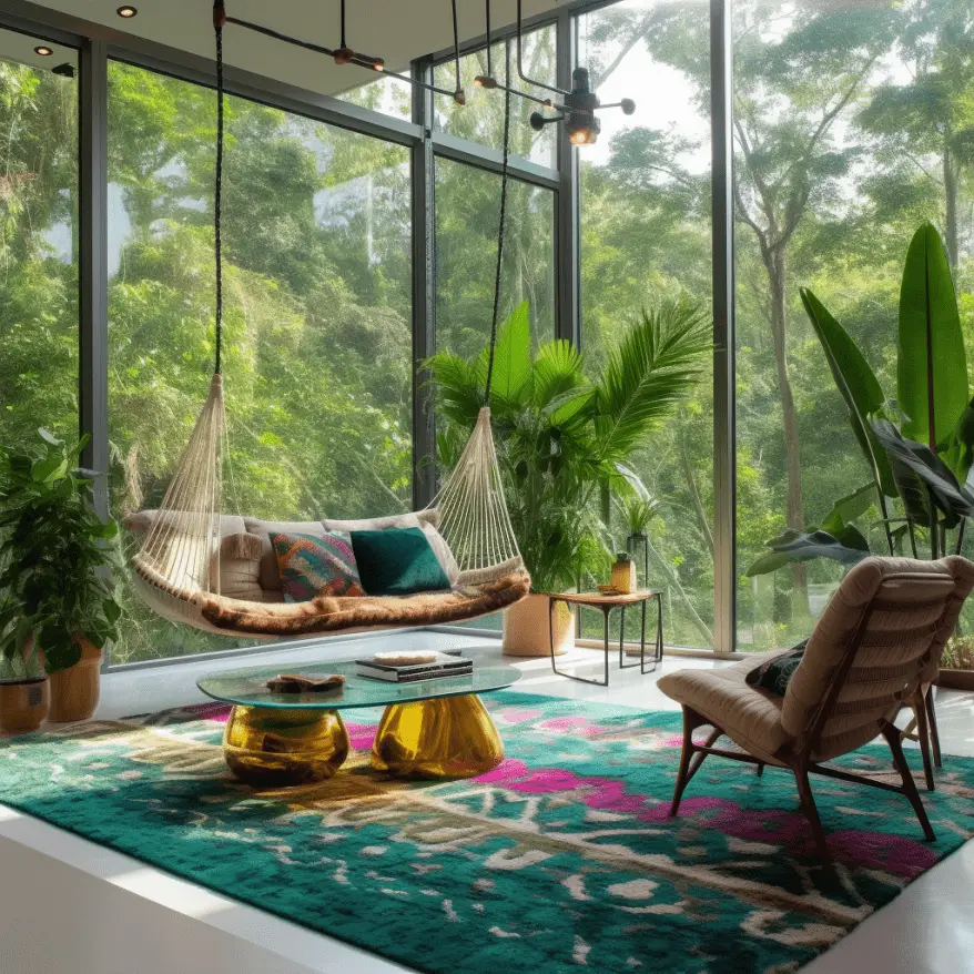 Tropical interior design