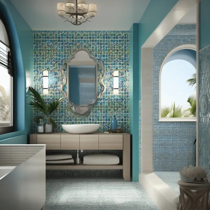 Moroccan interior design bathoom