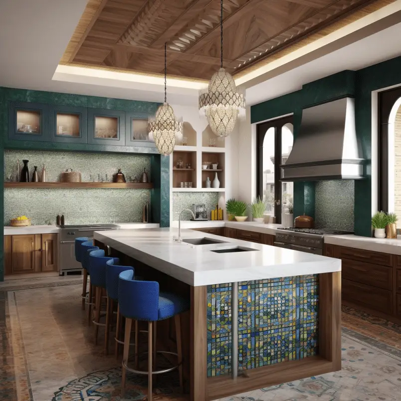 Moroccan interior design kitchen