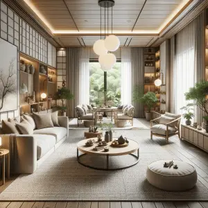 Japandi furniture living room