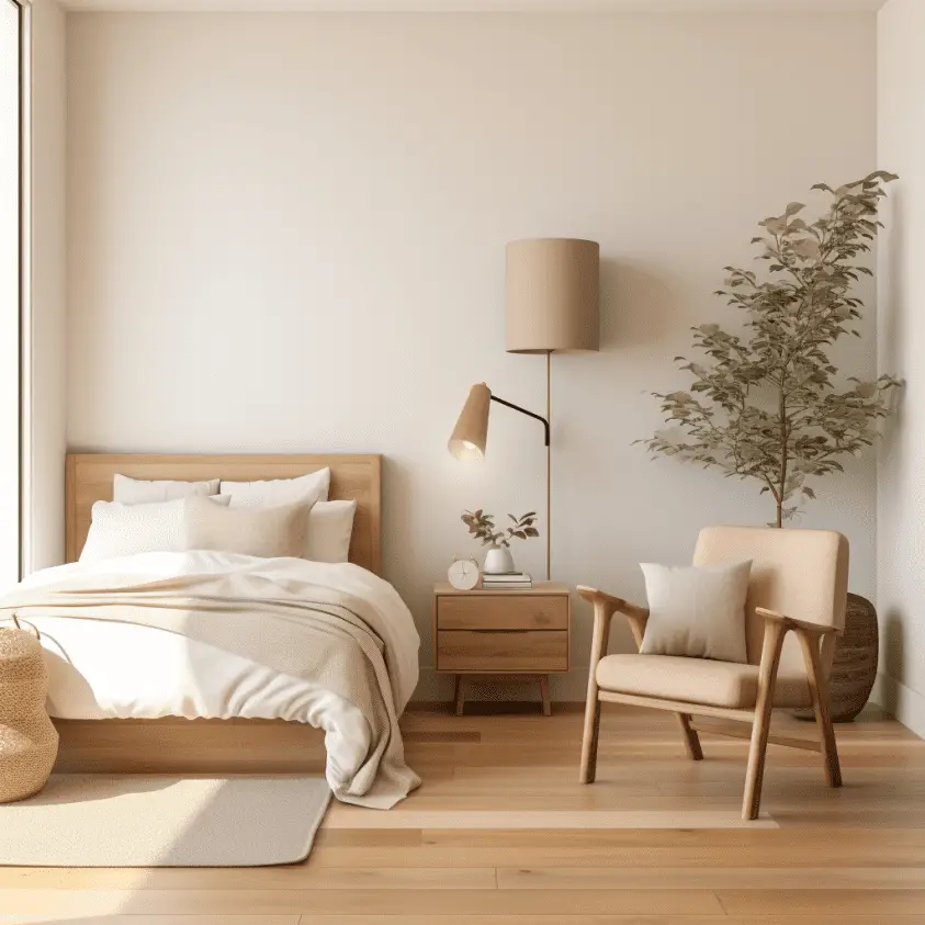 Inspired Interiors Unpacking The 5 Pioneering Interior Design Trends   Warm Minimalistic Bed 