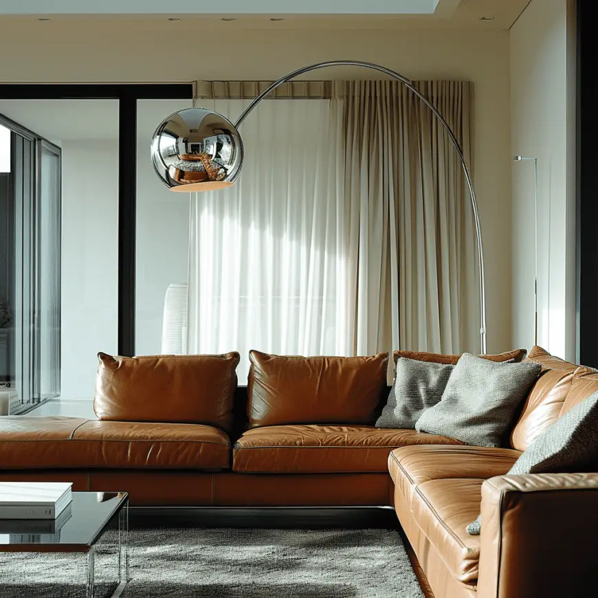 The Arco Floor Lamp in modern living room