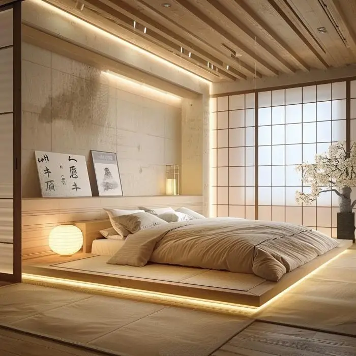 Modern japanese bedroom