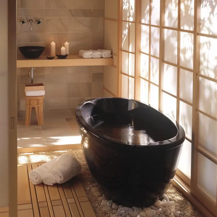 Modern Japanese design bathroom
