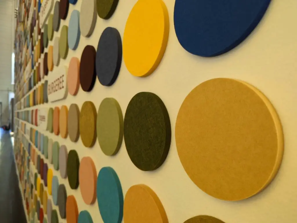 Innovative acoustic panels for office interior design