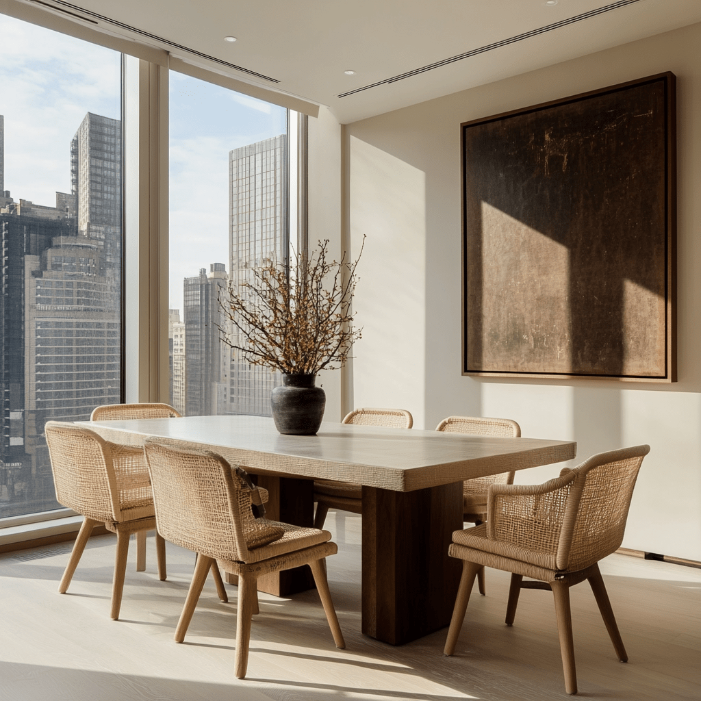 Japandi dining table