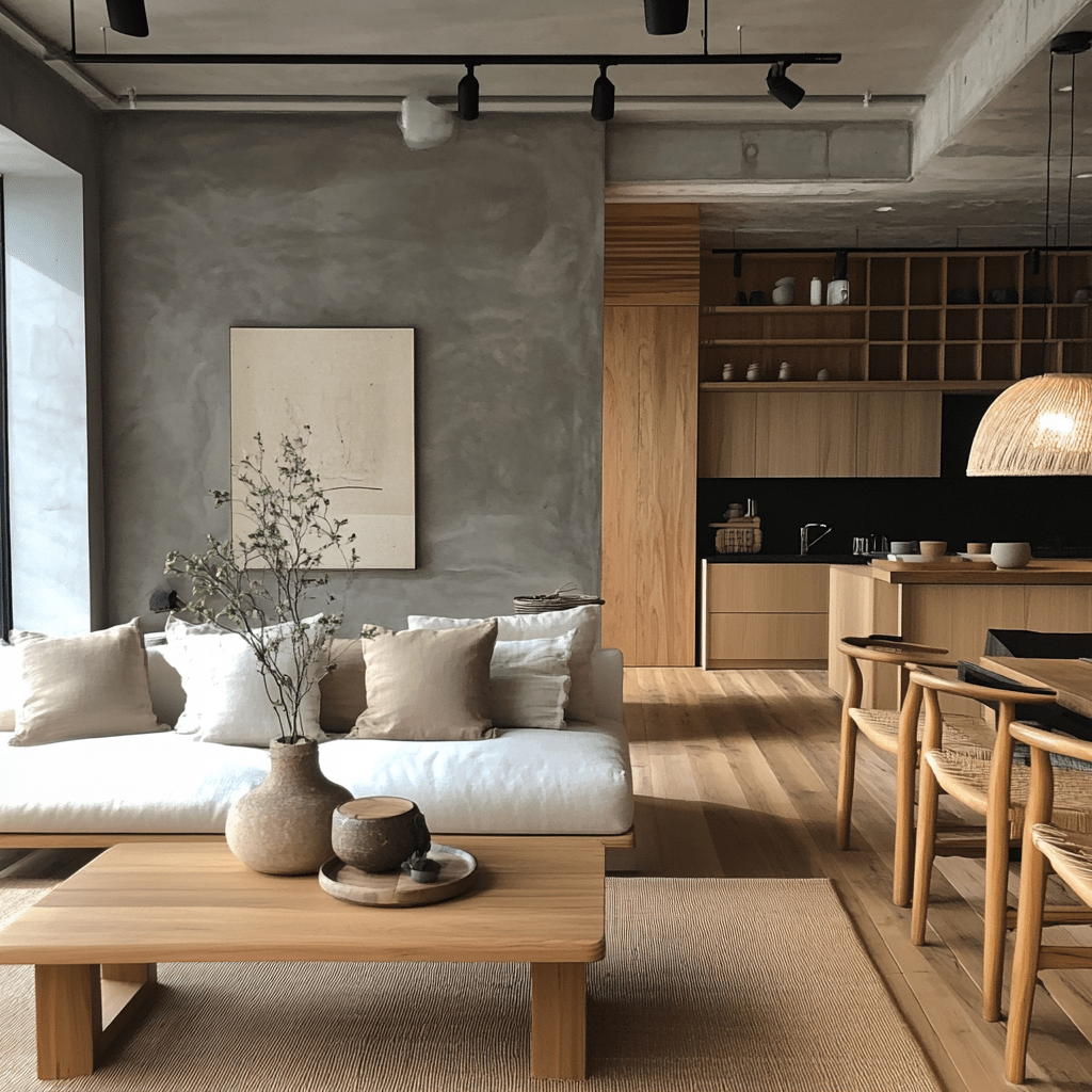 Japandi furniture living room