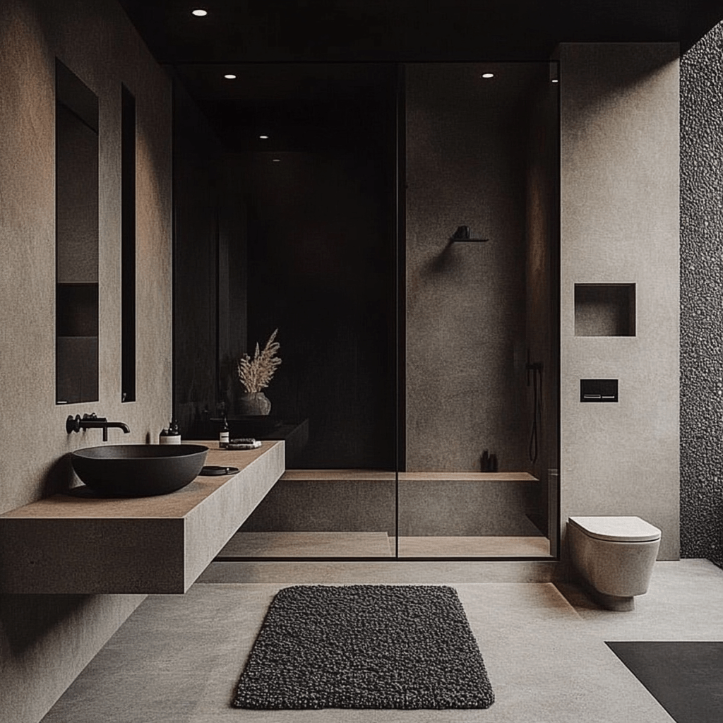 Japandi bathroom furniture ideas