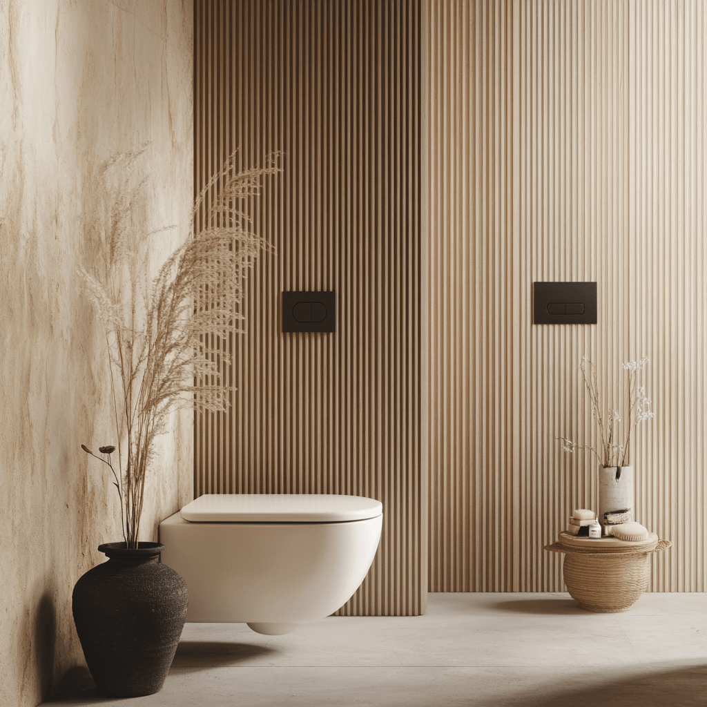 Japandi bathroom furniture ideas
