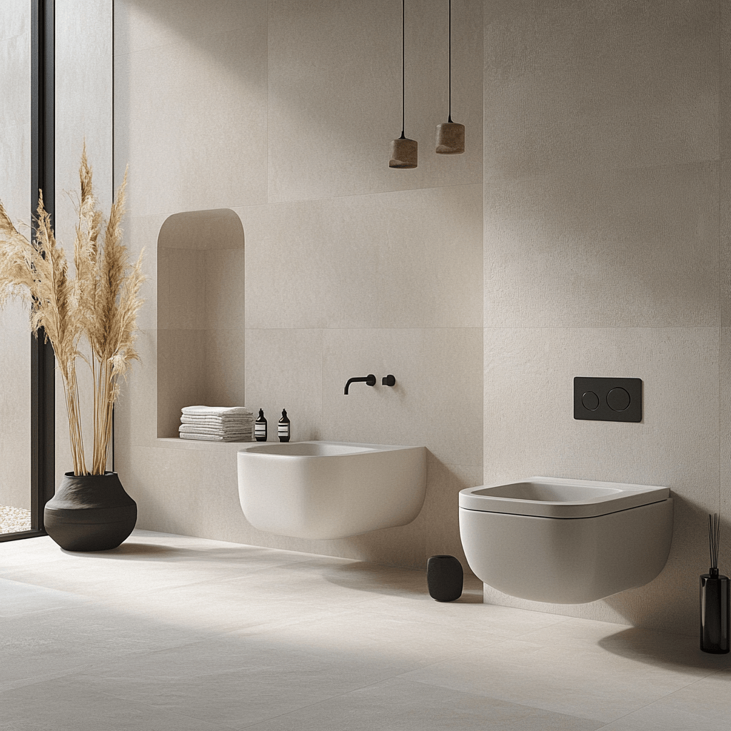Japandi bathroom furniture ideas