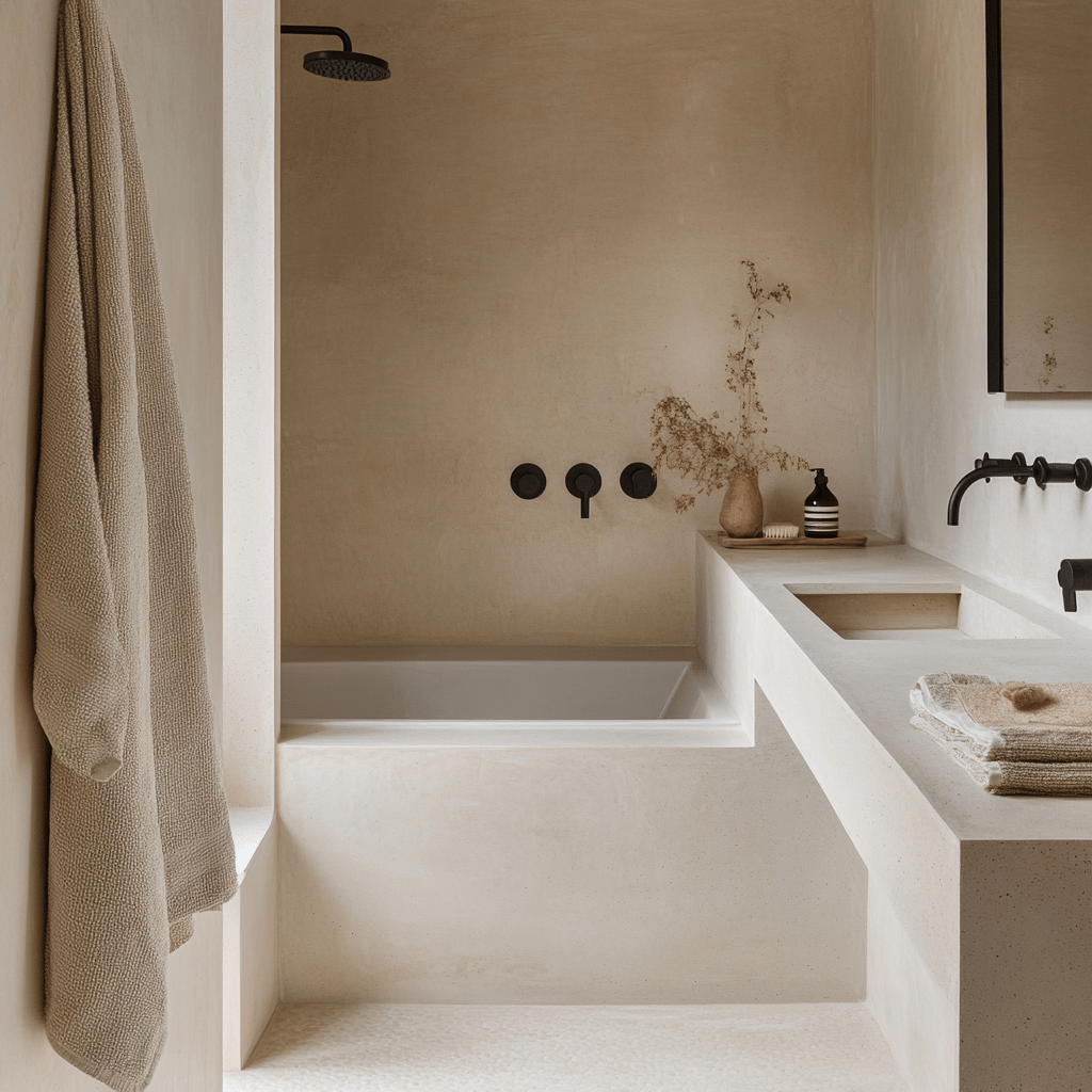 small bathroom with sustainable materials